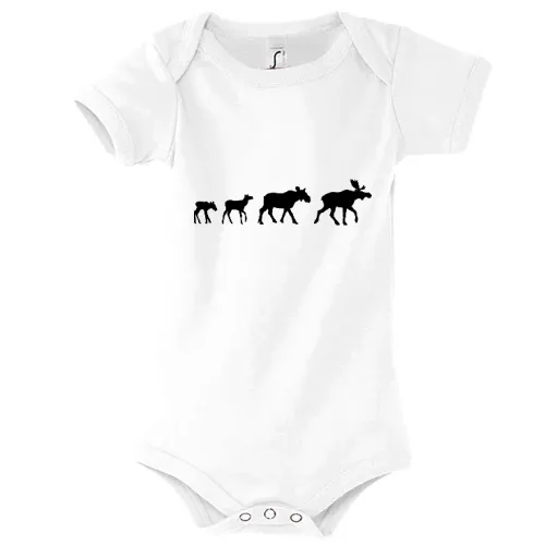 Elch Familie Kinder Body