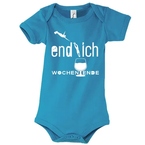 endlich Wochenende Body Kinder Bambino