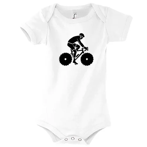 Fahrradfahrer MTB Tischler Biker Sägeblatt Felge Body Kinder Bambino