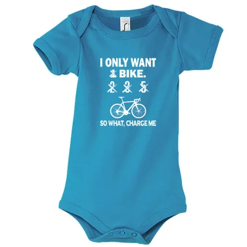 Fahrradfahrer will nur 1 Fahrrad Radfahrer Spruch Body Kinder Bambino