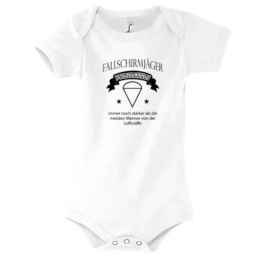 Fallschirmjäger Prinzessinnen Spruch Falli Body Kinder Bambino
