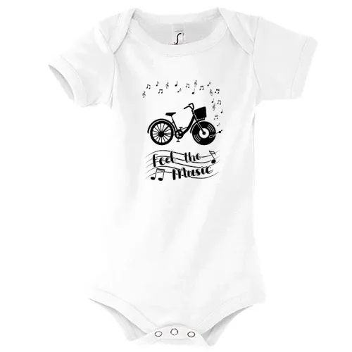 Feel The Music Fahrrad mit Vinyl Schallplatte Body Kinder Bambino