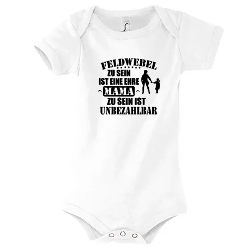 Feldwebel Mama Unbezahlbar Soldatin Mutter Kinder Body
