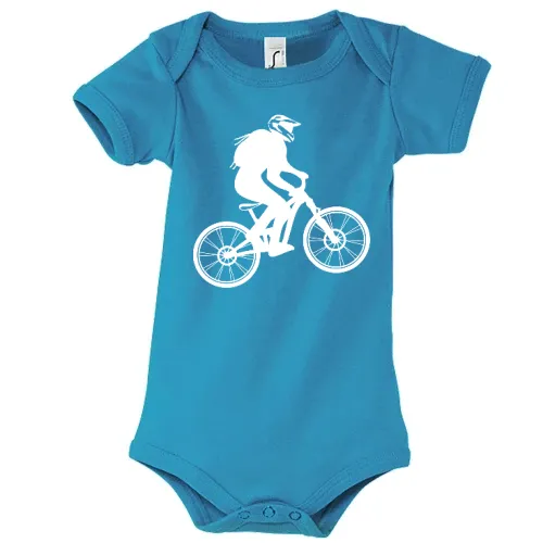 Fully Mountainbike mit Biker Cross Helm - MTB Bike Body Kinder Bambino