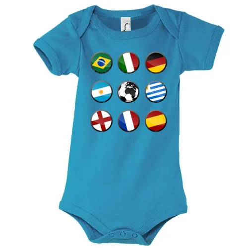 Fußball Weltmeister Titel Body Kinder Bambino