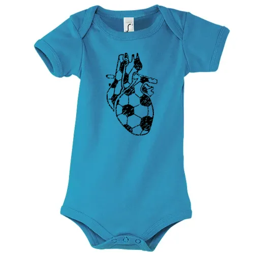 Fußballherz Organ Retro Body Kinder Bambino