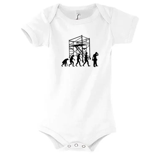 Gerüstbauer Evolution Gerüstbau Bauarbeiter Body Kinder Bambino