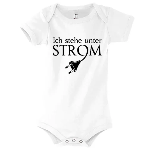 Ich stehe unter Strom - Stecker Shirt Kinder Body
