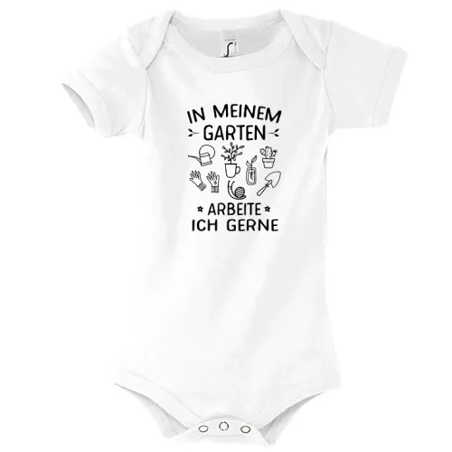 In meinem Garten arbeite ich gerne Lustiges Body Kinder Bambino