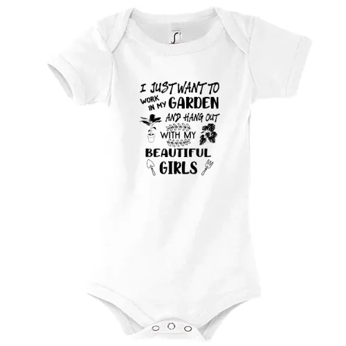 In My Garden With My Girls Hobbygärtner Garten Body Kinder Bambino