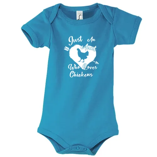 Just an Aunt who loves Chickens Tante liebt Hühner Body Kinder Bambino