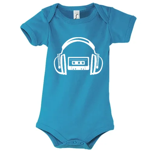 Kassette hört Kopfhörer Body Kinder Bambino