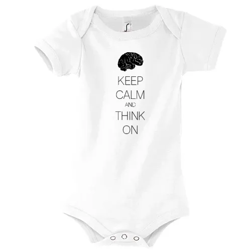 keep calm and think on Body Kinder Bambino