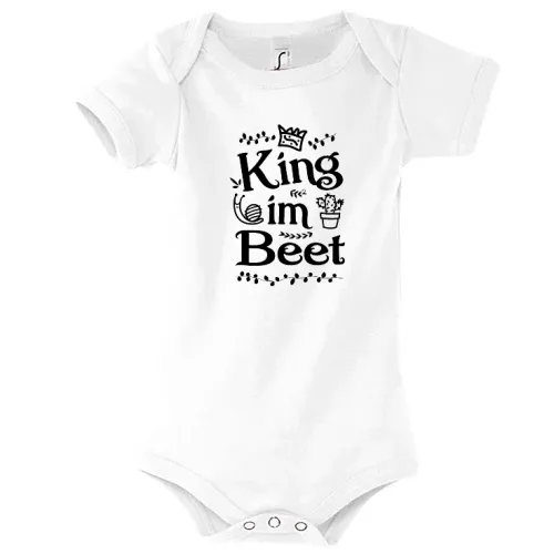 King im Beet - Lustiger Gärtner Gärtnern Spruch Body Kinder Bambino