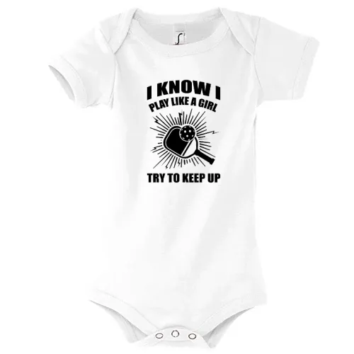 Lustiger Pickleball Spielerinnen Spruch Body Kinder Bambino
