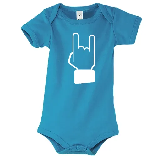 Mano cornuta Hörner gefällt mir Finger Kinder Body