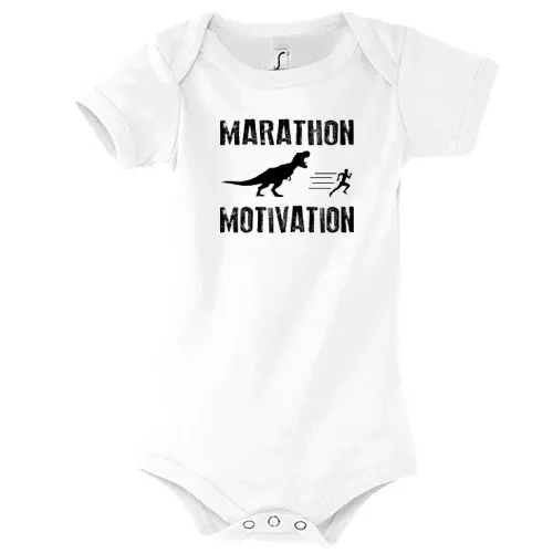 Marathon Marathonlauf Marathonläufer Dino Geschenk Body Kinder Bambino