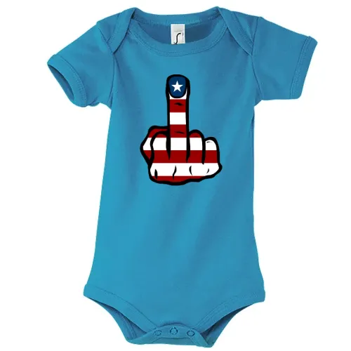 Mittelfinger USA Body Kinder Bambino