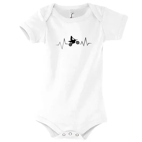 Motocross Herzschlag Cross Enduro Biker Puls Body