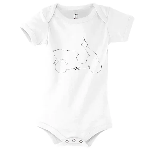 Motorroller Motorrad zum ausschneiden Body