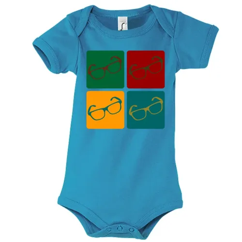 Nerd Brille in 4 Farben Body
