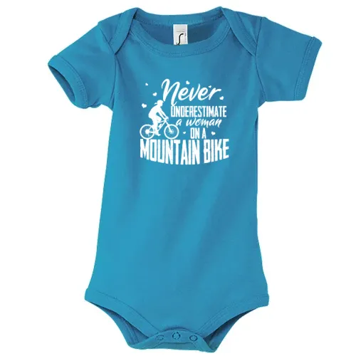 Never Underestimate A Woman On A Mountain Bike Body Kinder Bambino