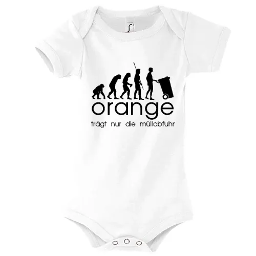 orange trägt nur die müllabfuhr evolution Body Kinder Bambino