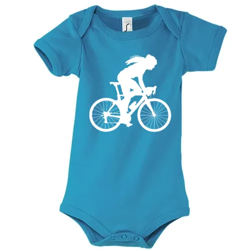 Radfahrerin Bikerin Frau Fahrrad Fahrradfahren Body Kinder Bambino