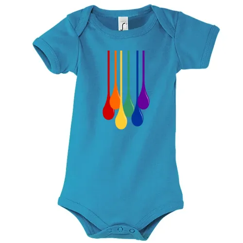 Regenbogen Tropfen Body