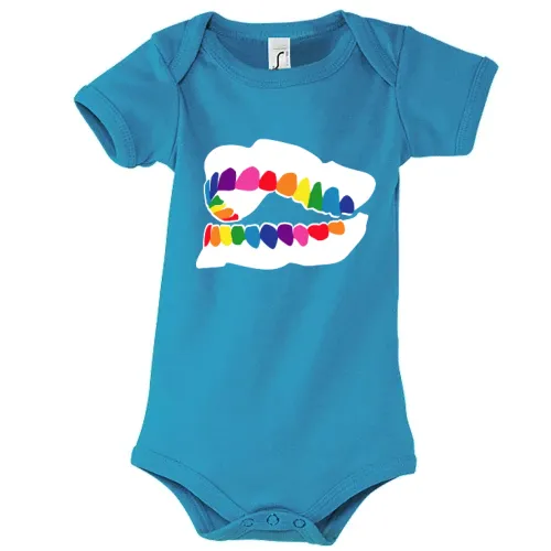 Regenbogen Zähne Kinder Body