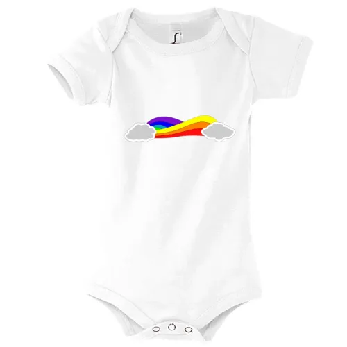 Regenbogenwolken Band Body Kinder Bambino