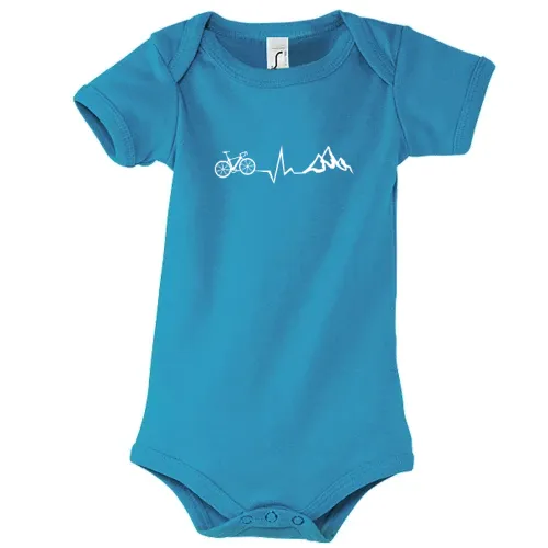 Rennrad Fahrrad Berge Puls Radfahrer Herzschlag Kinder Body