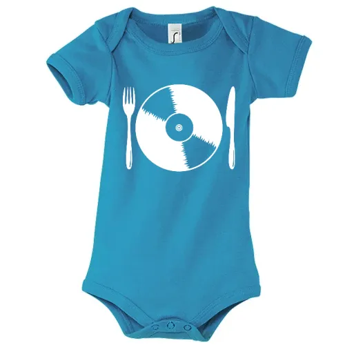 Schallplatte mit Besteck Body Kinder Bambino