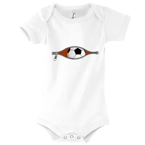 Schwanger Fußball Reißverschluss Body