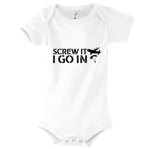 Screw It I Go In Fallschirmjäger Bundeswehr Falli Kinder Body