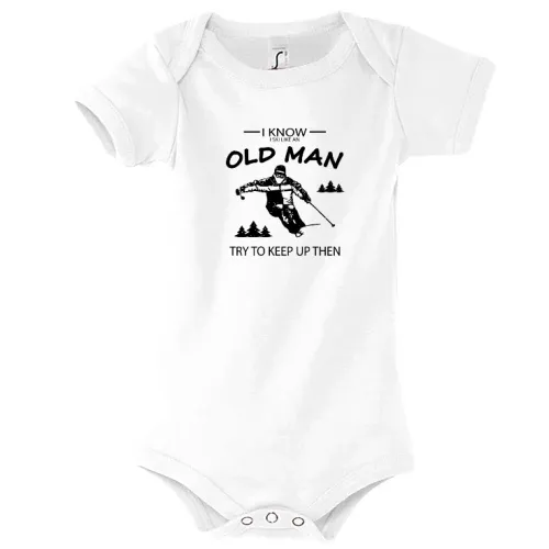 Ski like an Old Man - Skifahrer Rente Body Kinder Bambino