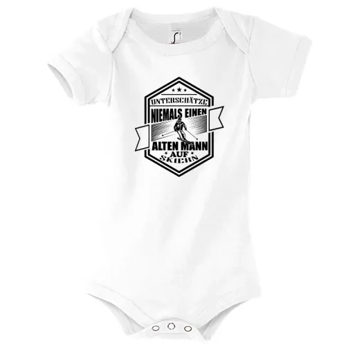 Skifahrer Alter Mann Skipiste Apres Ski Skiurlaub Body Kinder Bambino