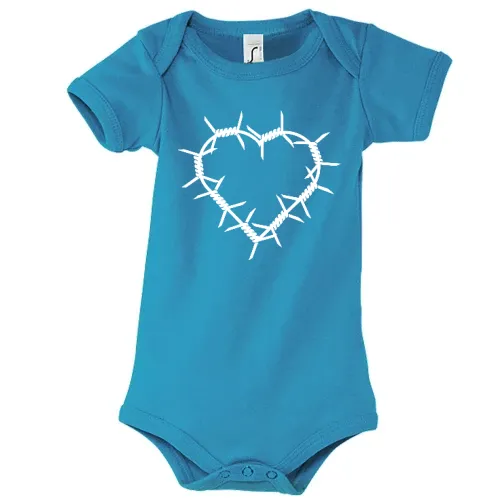 Stacheldraht Herz Body Kinder Bambino