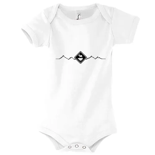 Steinbock in den Bergen Body Kinder Bambino