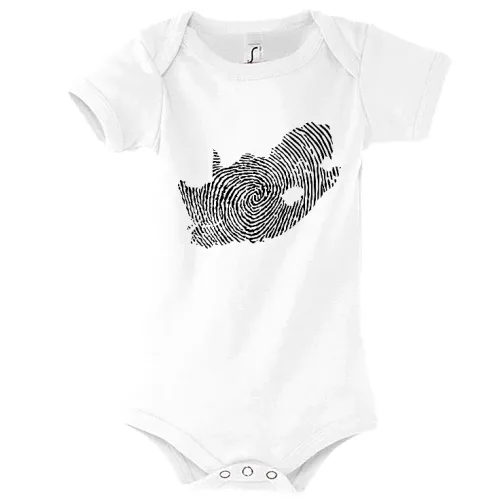 Südafrika Fingerabdruck Kinder Body Südafrika Fingerabdruck Body