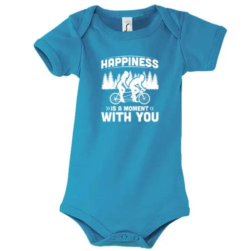 Tandem Fahrrad Happiness Spruch Radfahrer Body Kinder Bambino
