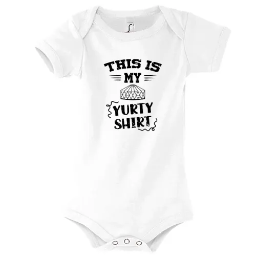 This Is My Yurt Shirt Jurte Zelt Body Kinder Bambino