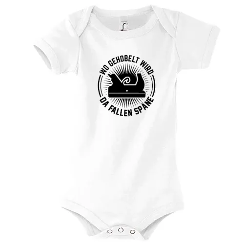 Tischler Hobeln Späne Spruch Handwerker Heimwerker Body Kinder Bambino