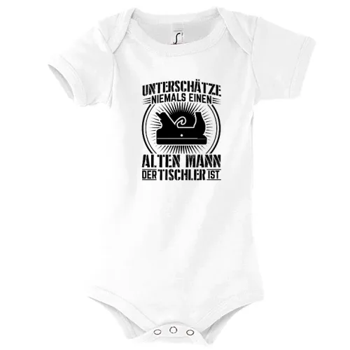 Tischler Mann Basteln Zimmermann Handwerker Hobel Body Kinder Bambino