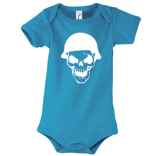 Totenschädel mit Chopperhelm Body Kinder Bambino