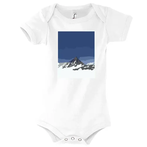 verschneiter Berggipfel Kinder Body verschneiter Berggipfel Body