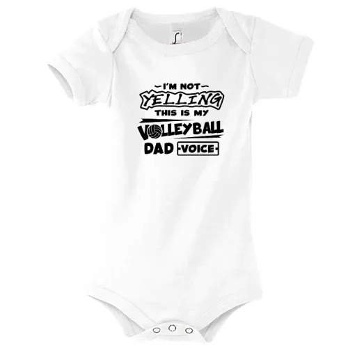 Volleyball Dad Stimme Volleyballer Vater Body