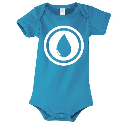 Wassertropfen im Kreis Body Kinder Bambino