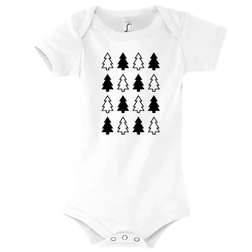 Weihnachtsbäume Body Kinder Bambino