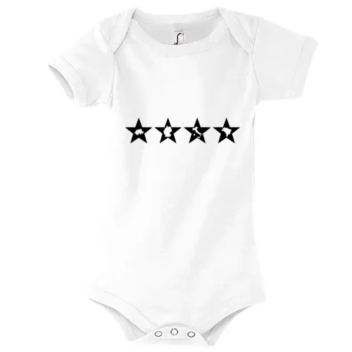 Weltmeisterländer Deutschland in Vier Sternen Kinder Body